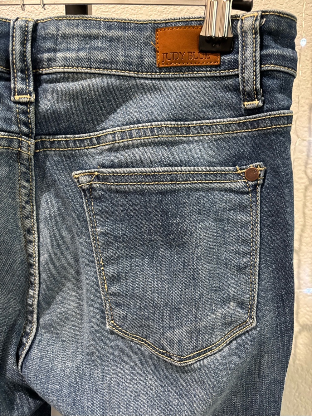 Judy Blue Medium Wash Ripped Skinny Jeans - Picture 6 of 13